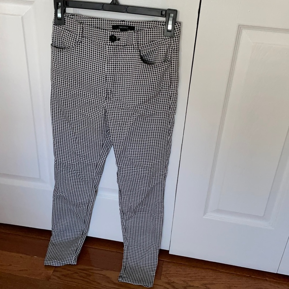 Black and white dress pants